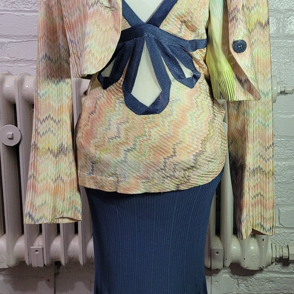 Vintage Missoni 2008 collection matching skirt, tank top and cropped jacket - Picture 3 of 9